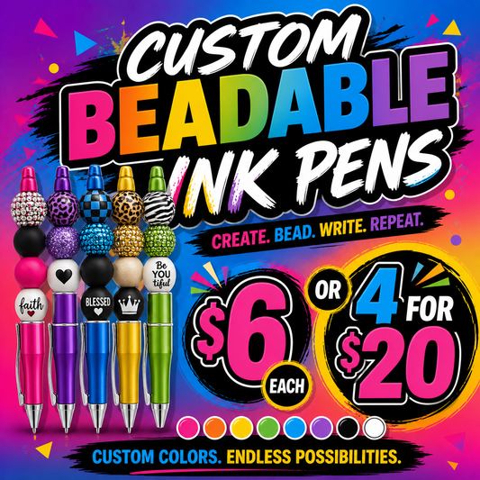 Custom Beadable Ink Pens