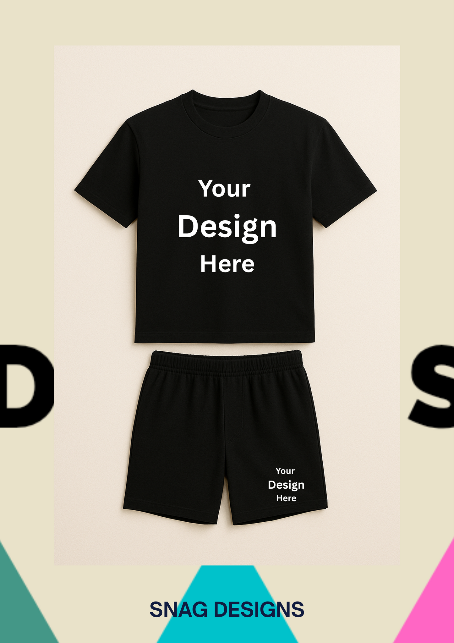 Custom T-shirt and short set